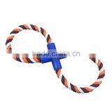 Durable Infinity Symbol Coffee Plastic & Cotton Pet Products Chew Molar Toy thumbnail-1