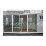 Prefabricated Modular Glass wall container house for shop / store L6055 W2435 H2635 mm