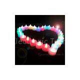 PP Red Votive Tealight Flameless Flickering LED Candles , 37mm(D)*40mm(H)