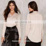 New Models Blouses Fashion Designs Satin Blouses for Women thumbnail-1