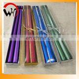 home decoration metallic taper candle
