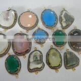 Gemstone Pave Set Gemstone Connectors thumbnail-1