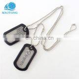 Custom High Quality Cheap Laser Engraved Black Dog Tags New Antique Silver Metal Military Dog Tag thumbnail-6