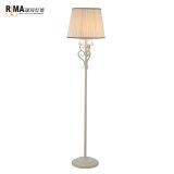 Contemporary China Supplier Fabric Lampshade Classic Antique Bronze Luxury Floor Lamp thumbnail-2