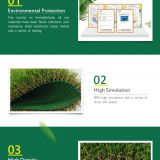 Wholesale Indoor 40mm Landscaping Garden Professional Futsal, Sports Soccer Football Artificial Turf Grass, Synthetic