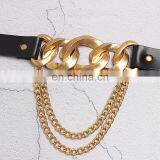 TWOTWINSTYLE Casual Chain Hit Color Patchwork PU Leather Elegant Women Girdles thumbnail-5