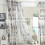 Wholesale High Quality American Rural Style Cotton and Linen Plant Printed Semi-shading Blackout Curtain thumbnail-1