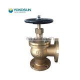 2021 Hot Sale Anti-Medium Pressure Low Temperature Resistance Round Hand Wheel Design Brass Globe Valves thumbnail-3