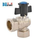 Customized Good Quality Brass Mechanical Lockable Ball Valve With Best Price thumbnail-2