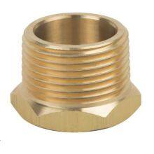 Copper Thread Npt Hex. Bushing /  Male X Female Hydraulic Bushing / Hardware