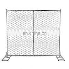 8'H x 12'W Chain Link Temporary Fence Panel Tubing(42mm) x 16 Gauge Thick Mesh Spacing (63mmx63mm) x 12 Gauge