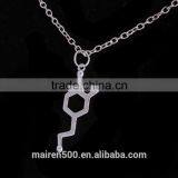 Hot Newest Molecular Necklace Chemical Structure Formula Necklace thumbnail-1