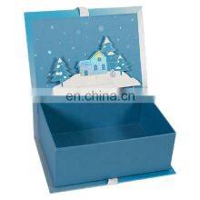 Custom Rigid luxury box matte white folding box rigid paper packaging gift box with magnetic lid
