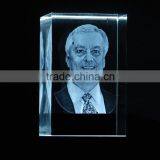 Rectangle Glass Cube Laser Engraving Photo Block 3d Glass Souvenir thumbnail-1