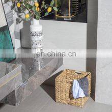 HBK Naturel Collapsable Changing Water Hyacinth Laundry Basket With Handle thumbnail-5