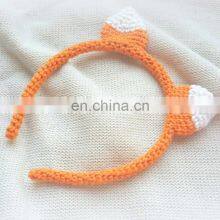 Hot Sale Crochet Fox Hair Accessories, Baby Headband, Hair Bow Vietnam Supplier Cheap Wholesale thumbnail-2