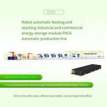 Square Lithium Battery Pack Production Line With Robotic Loading and Stacking, Fully Automated Production Line for Industrial and Commercial Energy Storage Modules thumbnail-2