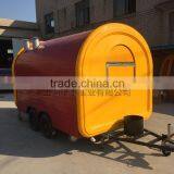 Biaxial Food Cart Trailer Mobile Food Truck Hot Dog Ice Cream Traction Kart Mechanical Brake Config thumbnail-4