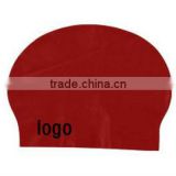 Latex swimming cap with custom logo