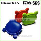 Cute Bear Shape Metal Clip Girls Wallet Silicone Coin Purse for Promotion thumbnail-1