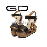 GDSHOE Women Fancy Elegant Summer Wedge High Heel Shoes