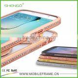 Factory Price Newest Design Crystal Phone Case for Samsung S6