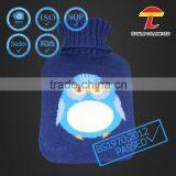 Rubber Hot Water Bottle With Knitted Cute Owl Cover thumbnail-1