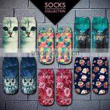 Emoji Stocking Pig Wood High Quality 3d Digital Full Print Colorful Ankle Socks Sports Unisex Custom Hot Sale Stretch Spandex thumbnail-5