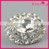 Custom Clear Crystal Button With Back Shank WBK-1492