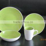 New Design Products 16pcs Double Glazed Melamine Stoneware Dinner Set thumbnail-2