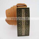 2015 Vintage Style Women's Fashoion Brand PU Belt With Shiny Rhinestone BIG Buckle thumbnail-3