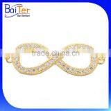 Custom 925 Sterling Silver Created Diamond Infinity Symbol Charm Pendant Necklace Pendant Quality Choice thumbnail-4