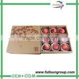 Rigid folding corrugared fresh fruit packaging box