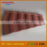Guangzhou Factory Wanael Roman Light Weight Galvanized Metal Stone Coated Roof Tile thumbnail-3