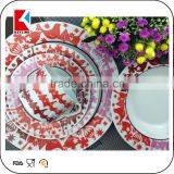 Best Selling Items Promotional Gift Item Color Box 16pcs Christmas Dinner Set Porcelain thumbnail-6
