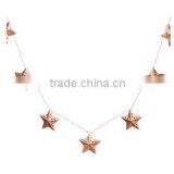 10pcs Solar Metal Star LED String Light Christmas Decorative Solar String Light SO4722