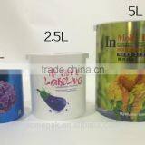 1~5L IML Paint Glue Plastic Bucket With Lid