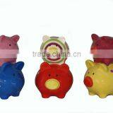 Ceramic Double Pig Type Coin Bank