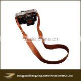 Brown Genuine Leather Camera Shoulder Neck Strap Any Color is Available thumbnail-1