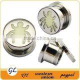 TP011026 Stainless Steel Glow in the Dark Ear Plug thumbnail-5