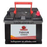 12v 75d23l Car Battery Dry Charged Car Battery Auto Car Battery N70Z/75D31R thumbnail-2