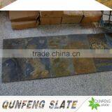 popular rusty color cut-to-size slate tile stone flooring