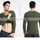 Winter Men Long Johns Thicken Mens Thermal Underwear Sets Plus Velvet Warm Long John V-Neck Thermal Undershirts Trousers thumbnail-6