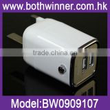 5V 1A Dual USB travel wall charger