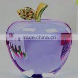 Color Christmas Decorations Crystal Glass Apple Gift thumbnail-4