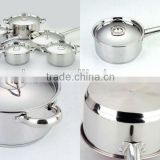 410 Stainless Steel 10 pcs Cookware
