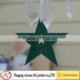 2015 Promotional Cute Felt Christmas Boots Hanging Ornament With Ribbon Hanger thumbnail-3