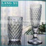 LX-G018 Hand Pressed Pineapple Crystal Wedding Champagne Cup thumbnail-1