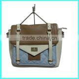 Mixed colors Woman PU leather satchel bag