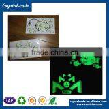 Multicolor Attractive Design Fluorescent Glow in the Dark Sticker